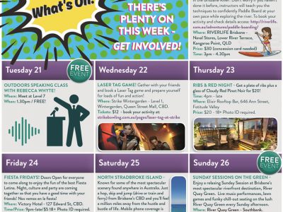 SRI Events Weekly Calendar