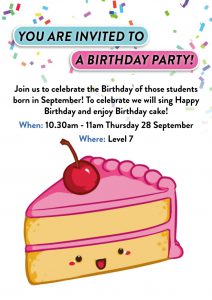 Monthly birthday party