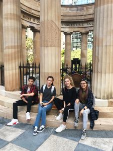 Students at ANZAC Square, Brisbane